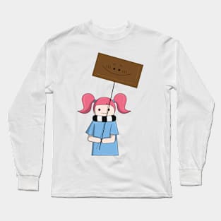 The doll shows its emotions using signs Long Sleeve T-Shirt